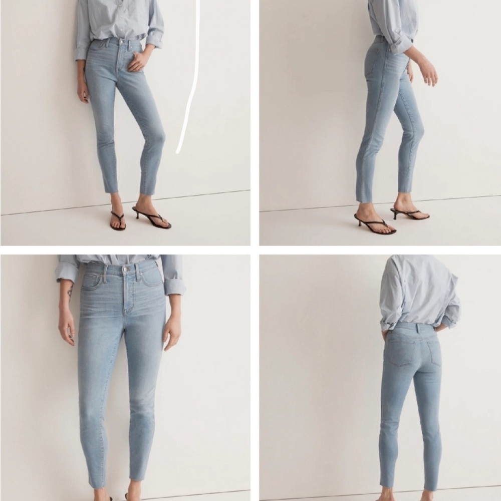 NWT Madewell 10’’ High-Rise Skinny Crop.